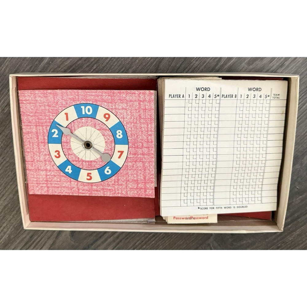 Vintage 1962 Password 12th Edition Board Game 4260 Milton Bradley Complete New - Picture 2 of 12